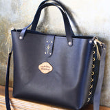 Large leather tote